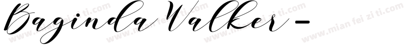Baginda Walker字体转换
